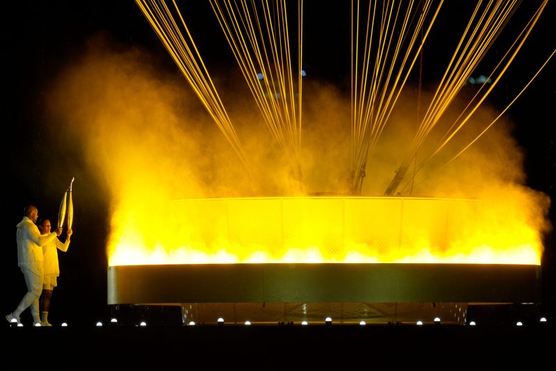 Rafael Nadal, Serena Williams part of epic Olympic torch lighting