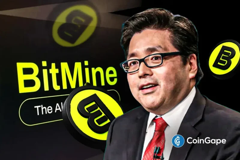 Breaking: Tom Lee’s BitMine Acquires 71,179 ETH, BMNR Stock Price Recovers