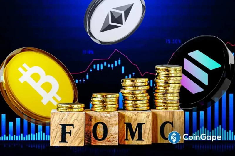 Crypto Market Today: $200M Derisk Ahead of FOMC, What’s Next for Bitcoin, Ethereum and Solana Price?