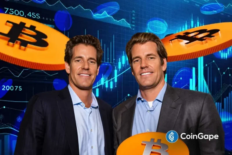 Just-In: Winklevoss Twins Boost Bitcoin Stack with $42M BTC Purchase
