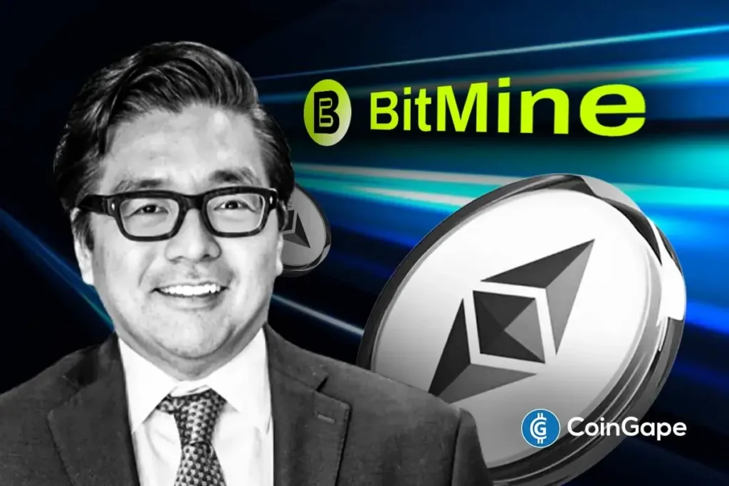 BMNR Stock Gains as Tom Lee’s Bitmine Adds 101,745 ETH To Ethereum Treasury
